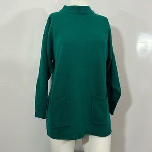 TAXI  Long Sweater  Green Color Size One Size Fits All